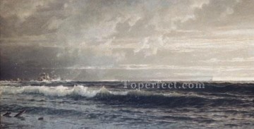  wall Painting - Near Lands End Cornwall scenery William Trost Richards